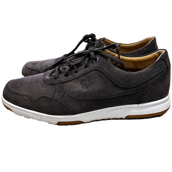 Foot joy men’s suede dark gray casual golf shoe size 11 lace up. 54513 - Picture 5 of 9